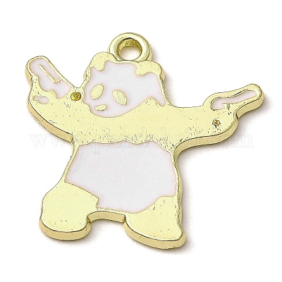 Pendentifs émail en alliage de zinc&nbsp;ENAM-Z005-03C-G-1