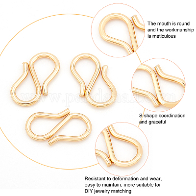 100 шт. S-образные застежки из нержавеющей стали 304 STAS-BC0003-52-1
