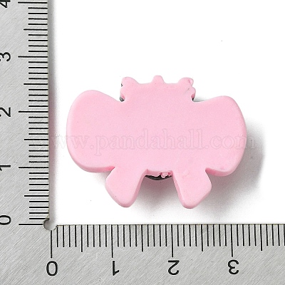 Cabochons décodés en résine opaque thème rose&nbsp;RESI-C045-06A-1