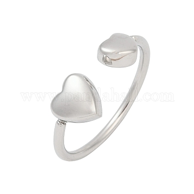 Регулируемые открытые манжетные кольца из нержавеющей стали 304 RJEW-Z091-03P-1