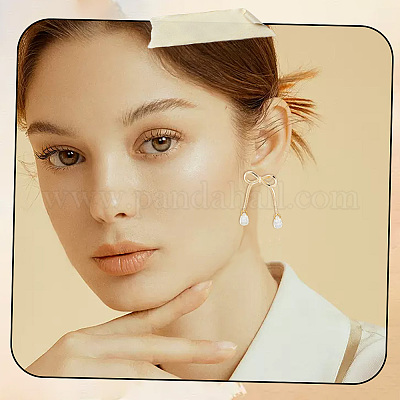 6 шт. латунная фурнитура для сережек-гвоздиков KK-BBC0019-96B-1