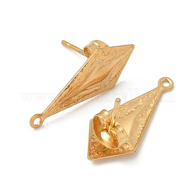 Фурнитура для сережек-гвоздиков из нержавеющей стали 304 STAS-V015-25G-1