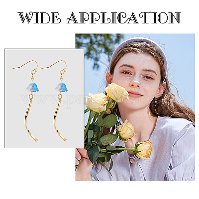 Набор для самостоятельного изготовления сережек-капель в форме колокольчика DIY-PH0010-93-1