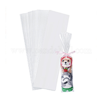 100шт прямоугольные пластиковые упаковочные длинные пакеты PE-PH0001-07-1
