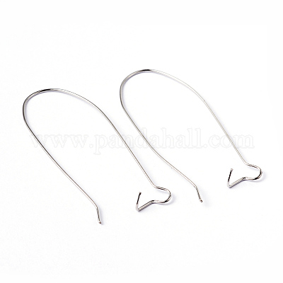 Серьги-кольца из латуни платинового цвета X-EC221-4NF-1