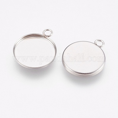 Подвеска-кабошон из нержавеющей стали 304 STAS-I097-055-02P-1