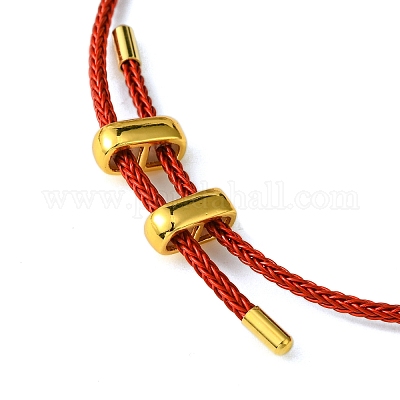 Браслет лэмпворк сглаз и латунные бусы BJEW-A008-01F-1