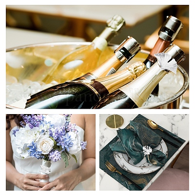 10 шт. 5 стиля колец для салфеток из сплава AJEW-GF0002-72P-1