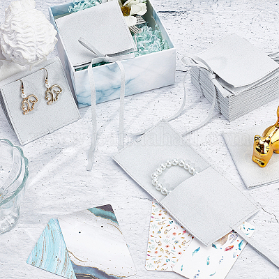 Мешочки для драгоценностей бархата волокна TP-WH0018-01B-1