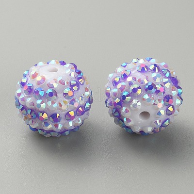 Полосатый узор из смоляных стразов RESI-WH0034-20H-1