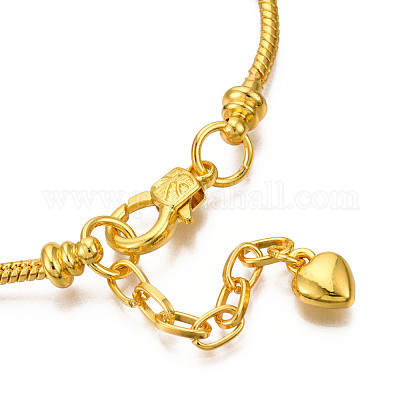 Латуни европейский браслет стиль делает MAK-R011-03G-1