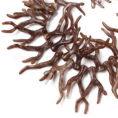 Нити бусин из непрозрачного акрила SACR-P033-02B-08-1