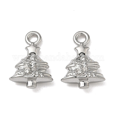 Рождественские подвески из сплава с кристаллами и стразами FIND-L026-01G-P-1