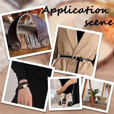 2 м плоский кожаный шнур&nbsp;LC-WH0007-07B-03-1