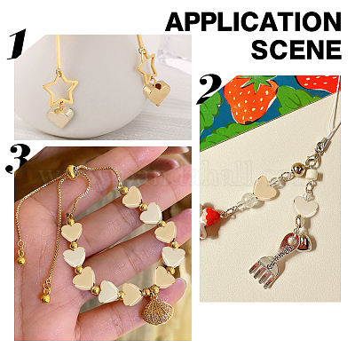 80шт 2 стиля латунные бусины KK-AR0004-54A-1