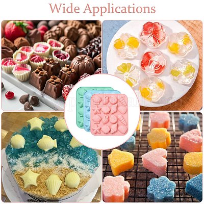 3 шт. 3-х цветные силиконовые Молды на морскую тематику&nbsp;ST-CJ0043-012-1