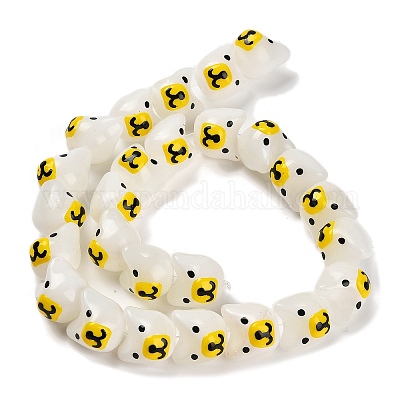 Выпечка окрашенные стеклянные бусины LAMP-I028-02I-1