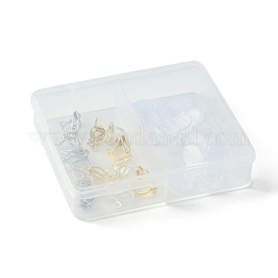 12шт 3 цвета латунные клипсы для серег KK-FS0001-33-1