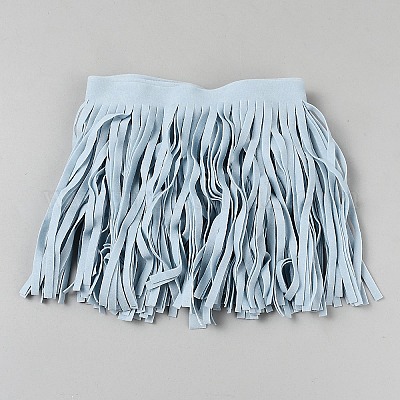 Бархатная лента с кисточками OCOR-WH0100-74F-1