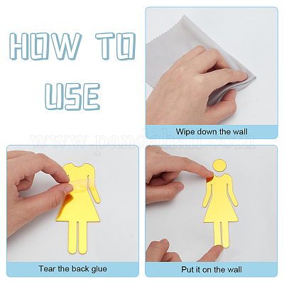 Акриловые наклейки для унитаза DIY-WH0569-66A-03-1