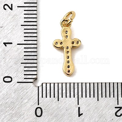 Латунные микро проложить кубического циркония подвески KK-I360-006G-03-1