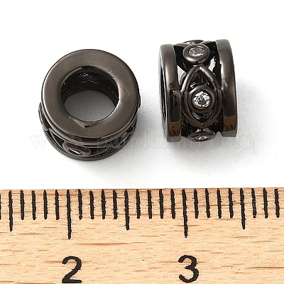 Стойки обшивки латунь кубического циркония бусы KK-Z033-25B-1