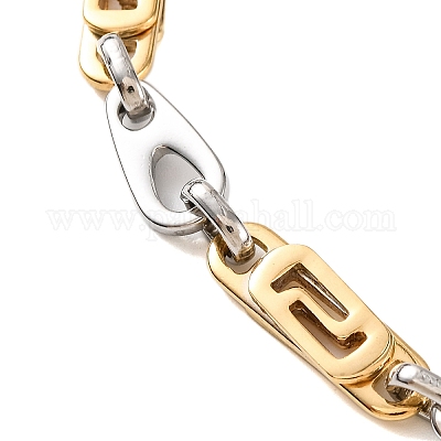 201 браслет из звеньев цепи из нержавеющей стали BJEW-B078-120GP-1