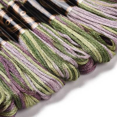 10 моток двухслойной полиэфирной нити для вышивания&nbsp;OCOR-K006-A78-1