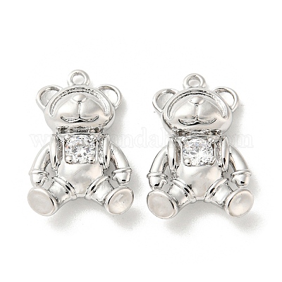 Латунные микро проложить кубического циркония подвески KK-Q809-18P-1