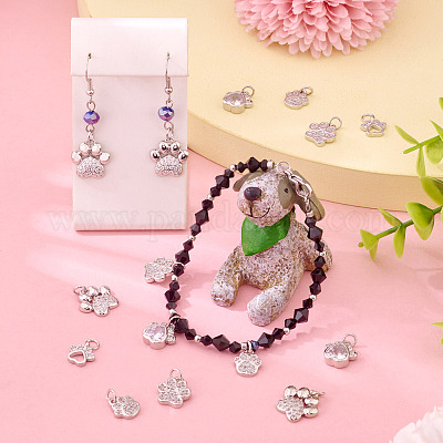 10 шт. 5 стиля подвески на стойке с покрытием из латуни с микропаве из кубического циркония KK-TA0002-42-1