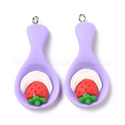 Подвески из непрозрачной смолы RESI-G032-F05-1