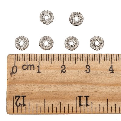 Латунные бусины-разделители из хрусталя класса А RB-A006-6MM-N-1