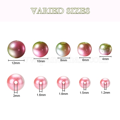 497шт 5 стиля радуги абс пластик имитация жемчуга OACR-YW0001-09C-1