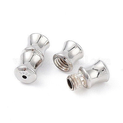 Застежки из стерлингового серебра с родиевым покрытием STER-K173-03P-1