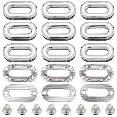 Wholesale GORGECRAFT 12PCS Screw-in Oval Eyelet Metal Screw Together  Grommets Shackle Purse End Rings Bag Loop Handle Connectors Alloy Snaps for  DIY Sewing Crafts Clothes Leather Bags Replacement Hardware 