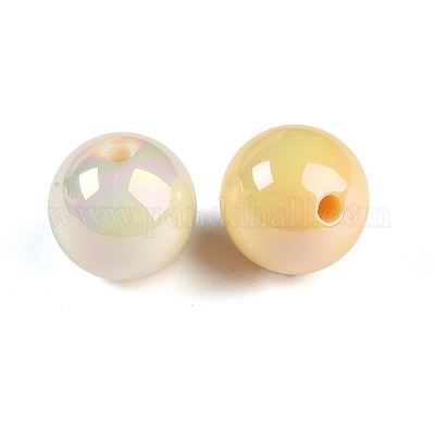 Acrilico perline placcatura&nbsp;OACR-B025-05C-1