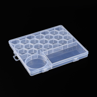 Прямоугольные пластиковые контейнеры для шариков большой емкости AJEW-YWC0001-05-1