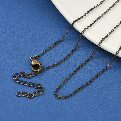 304ステンレススチールアズキチェーンネックレス（ユニセックス