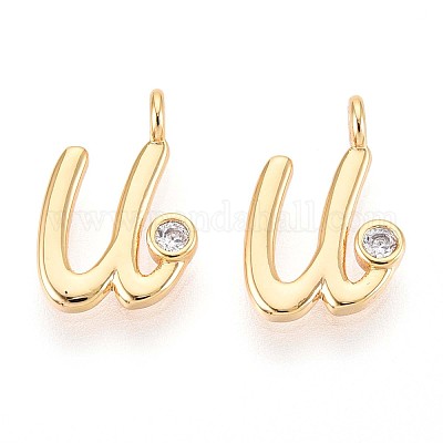 Латунные микро проложить кубического циркония подвески KK-N263-97G-U-1