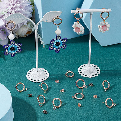 20 шт. фурнитура для сережек-гвоздиков из нержавеющей стали 304 STAS-BBC0001-76RG-1