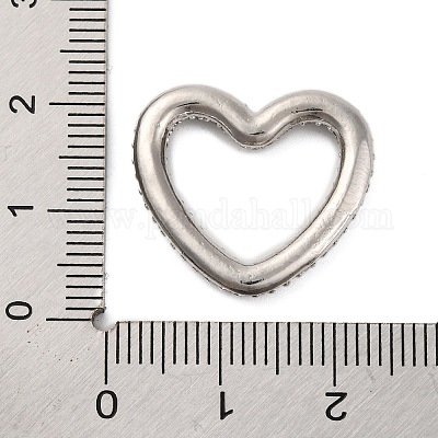 Латунное покрытие стойки микро паве прозрачный кубический цирконий соединительные кольца KK-Z070-12P-02-1