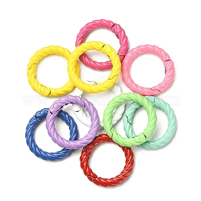 10 шт. окрашенные распылением кольца пружинных ворот из сплава FIND-YW0001-56-1