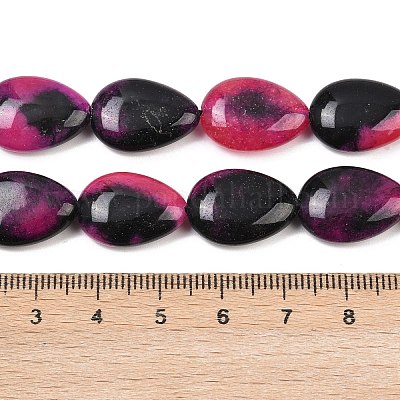 Двухцветные нити бусин из натурального белого нефрита G-Z105-B01-01G-1