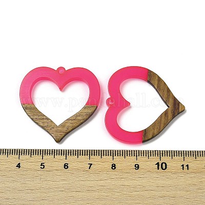 Подвески из смолы и ореха WOOD-I013-09C-1