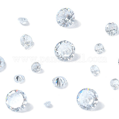 50 шт. 5 стиля кубических циркониевых кабошонов ZIRC-YW0001-21-1