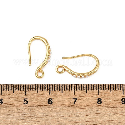 Латунные крючки для сережек KK-B137-15G-02-1