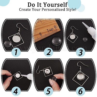 Набор для изготовления сережек своими руками DIY-SZ0006-30-1