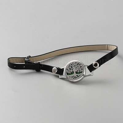 Ремешки для часов из кожи и сплава AJEW-WH0248-692P-03-1