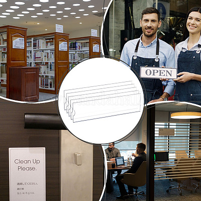 Самоклеящаяся акриловая рамка для настенного держателя знака FIND-WH0435-08-1