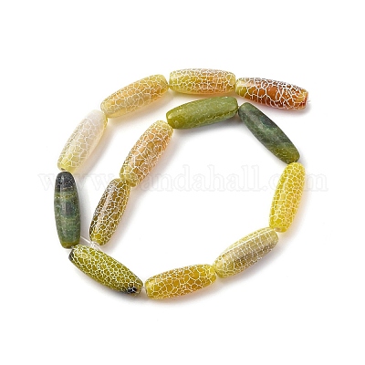 Естественные выветрившиеся агатовые бусины G-P570-C04-01-1